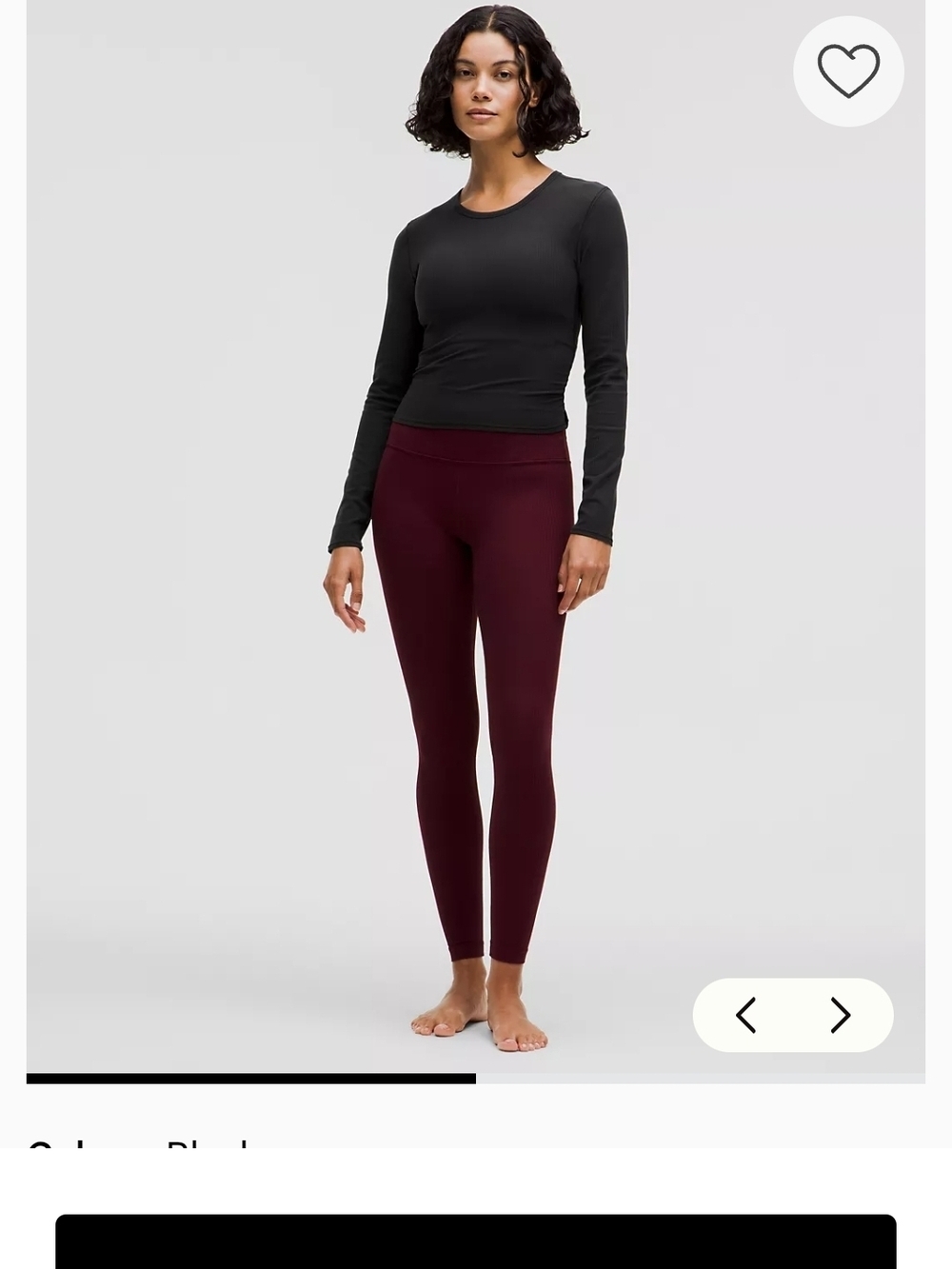Brand New**Sold OUT**lululemon athletica Black Active Top